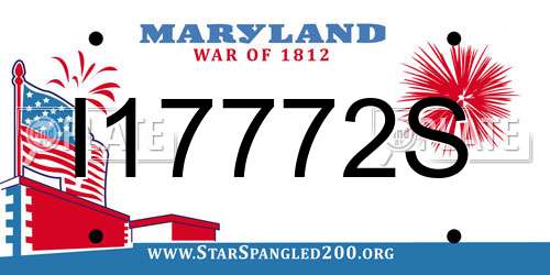 I17772S Maryland License Plate