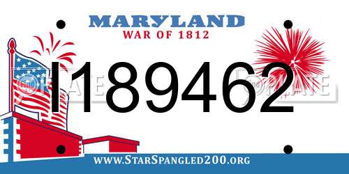 I189462 Maryland License Plate
