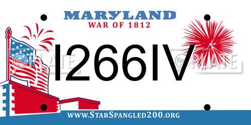 I266IV Maryland License Plate