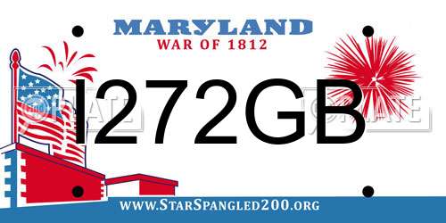 I272GB Maryland License Plate