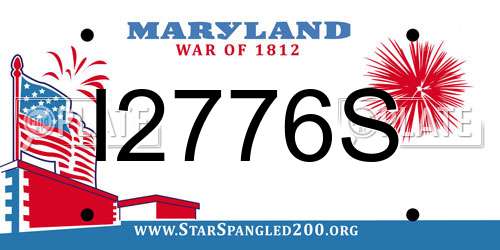 I2776S Maryland License Plate