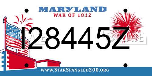 I28445Z Maryland License Plate