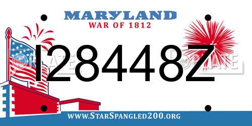 I28448Z Maryland License Plate