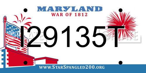 I29135T Maryland License Plate