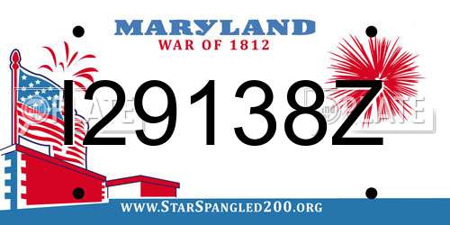 I29138Z Maryland License Plate