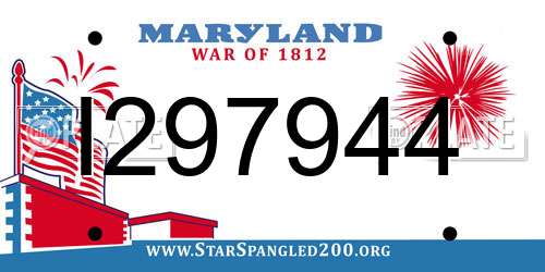 I297944 Maryland License Plate