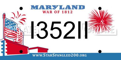 I352II Maryland License Plate