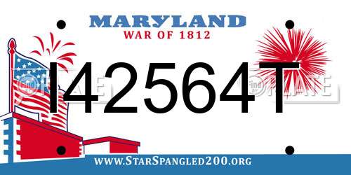 I42564T Maryland License Plate