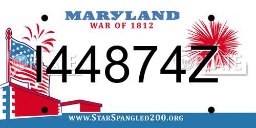 I44874Z Maryland License Plate