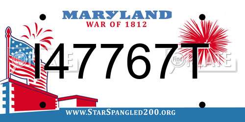 I47767T Maryland License Plate