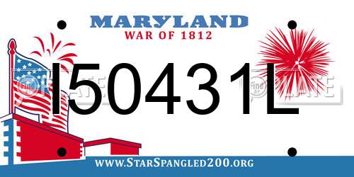 I50431L Maryland License Plate