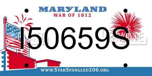 I50659S Maryland License Plate