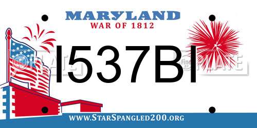 I537BI Maryland License Plate