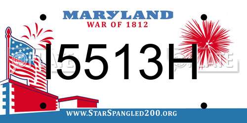 I5513H Maryland License Plate