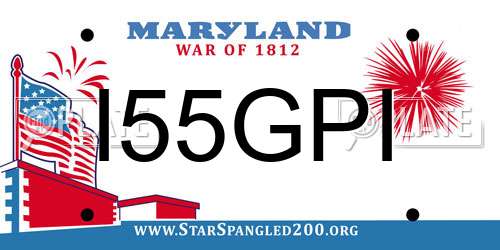 I55GPI Maryland License Plate