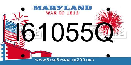 I61055Q Maryland License Plate