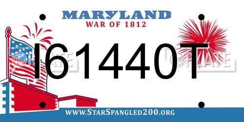 I61440T Maryland License Plate
