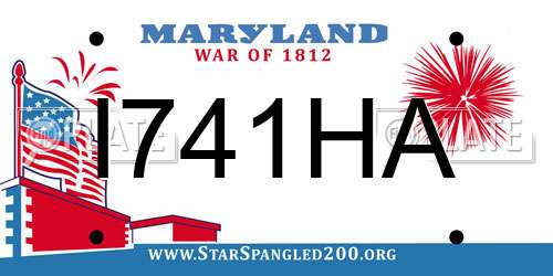 I741HA Maryland License Plate