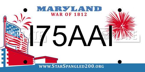 I75AAI Maryland License Plate