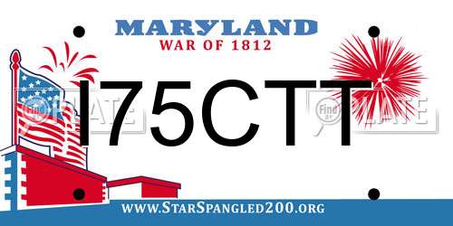 I75CTT Maryland License Plate