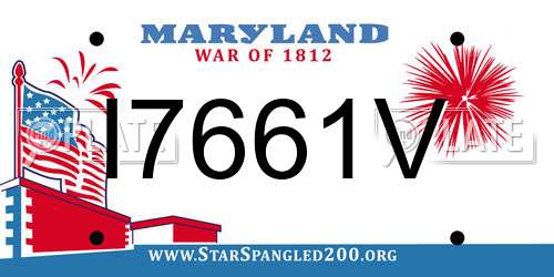 I7661V Maryland License Plate