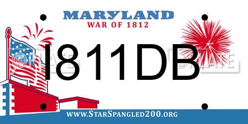 I811DB Maryland License Plate