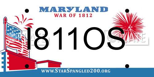I811OS Maryland License Plate
