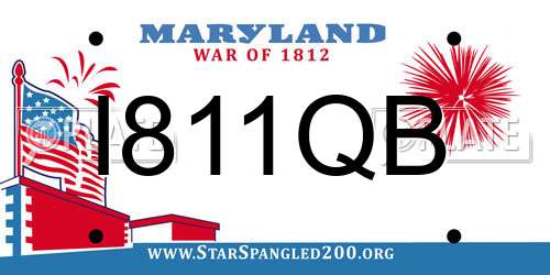 I811QB Maryland License Plate