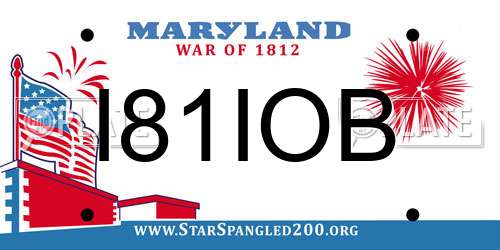 I81IOB Maryland License Plate