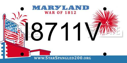 I8711V Maryland License Plate