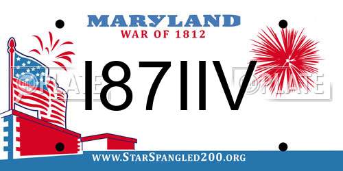 I87IIV Maryland License Plate