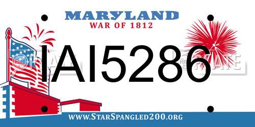 IAI5286 Maryland License Plate