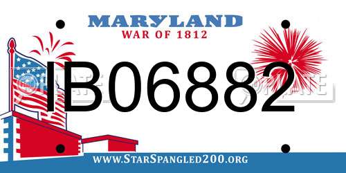 IB06882 Maryland License Plate