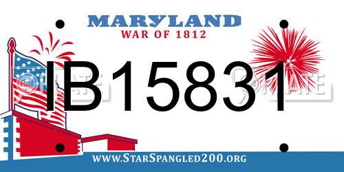 IB15831 Maryland License Plate