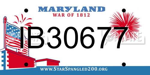IB30677 Maryland License Plate