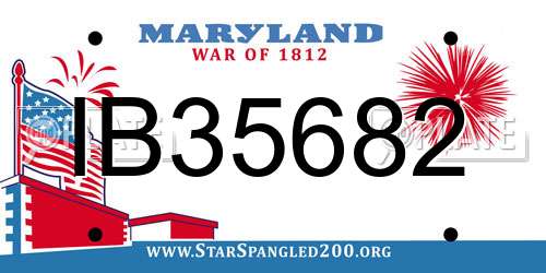 IB35682 Maryland License Plate