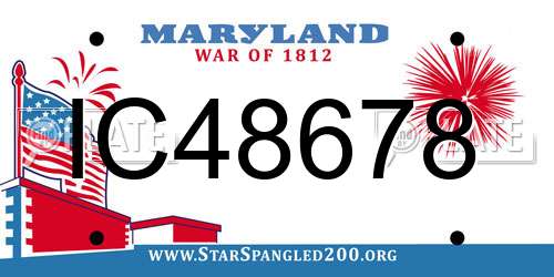 IC48678 Maryland License Plate