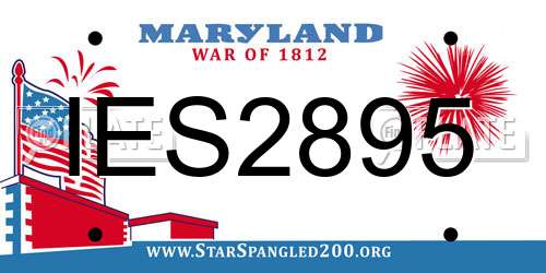 IES2895 Maryland License Plate