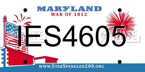 IES4605 Maryland License Plate