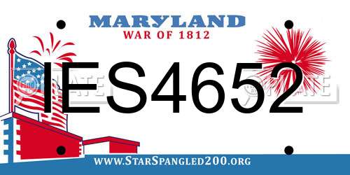 IES4652 Maryland License Plate