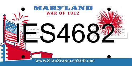 IES4682 Maryland License Plate