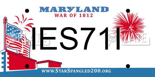 IES71I Maryland License Plate