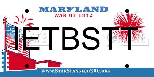 IETBSTT Maryland License Plate