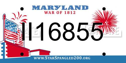 II16855 Maryland License Plate