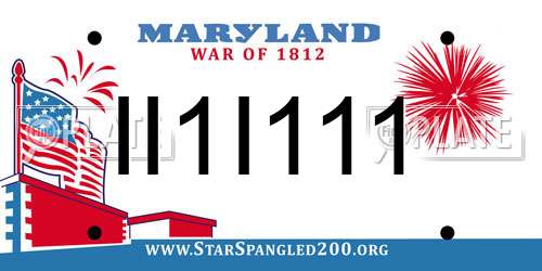 II1I111 Maryland License Plate