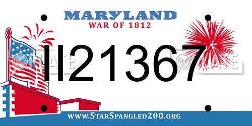 II21367 Maryland License Plate