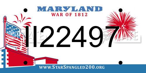 II22497 Maryland License Plate