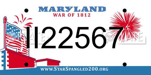 II22567 Maryland License Plate