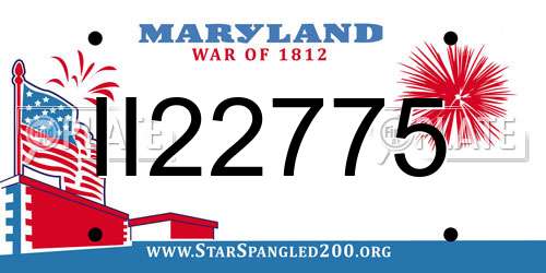 II22775 Maryland License Plate