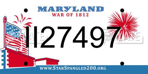 II27497 Maryland License Plate